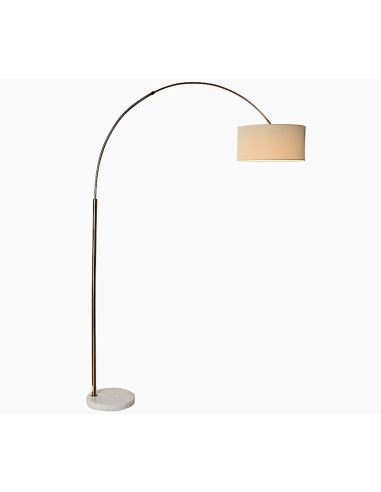 LAMPADA DA TERRA LA212968 LINO/MARMO 126X40X193CM DORATO