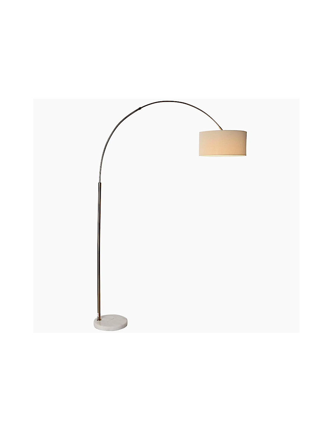 LAMPADA DA TERRA LA212968 LINO/MARMO 126X40X193CM DORATO
