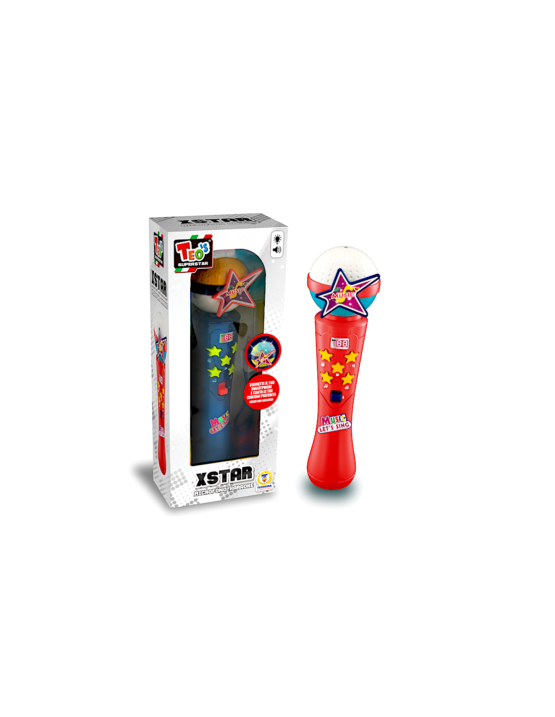 Teo's microfono giocattolo karaoke superstar | shopincasa.it
