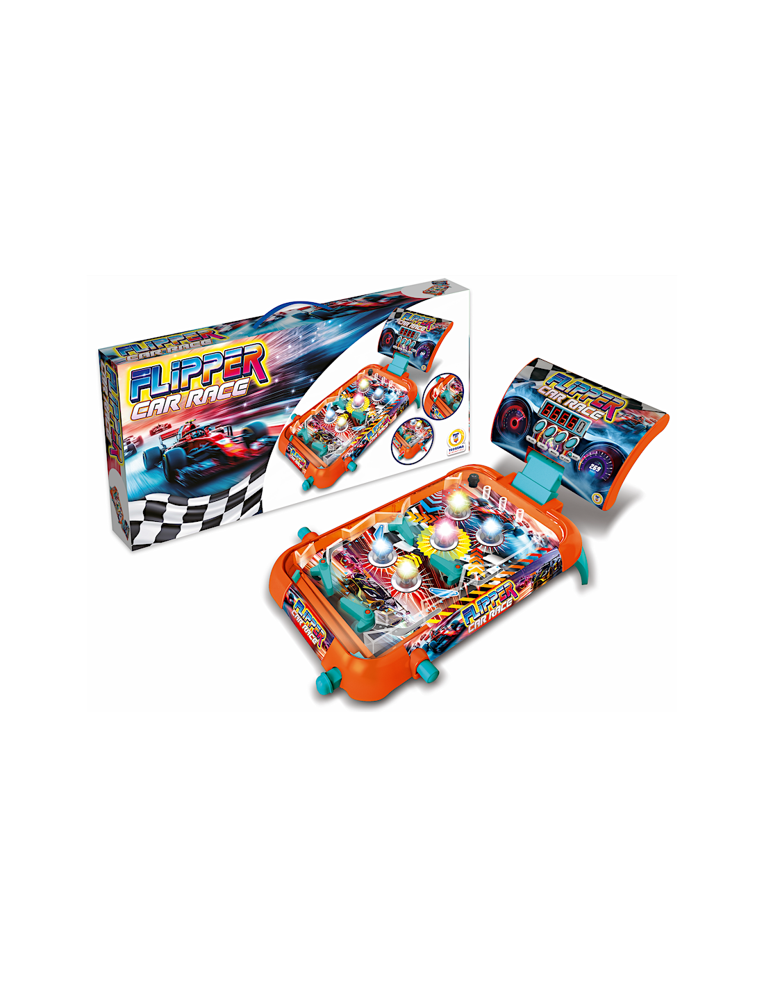 FLIPPER CAR RACE LUCI SUONI E INDICATORE PUNTEGGIO