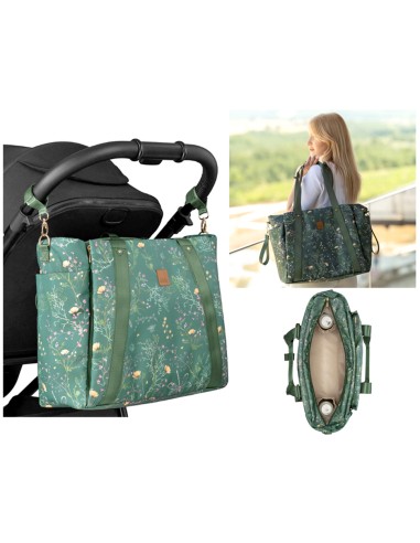 Florence Secret Garden Green – Borsa mamma multifunzione | shopincasa.it