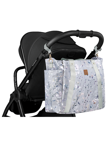 Florence Dreamy Fields Grey – Borsa mamma elegante e completa | shopincasa.it