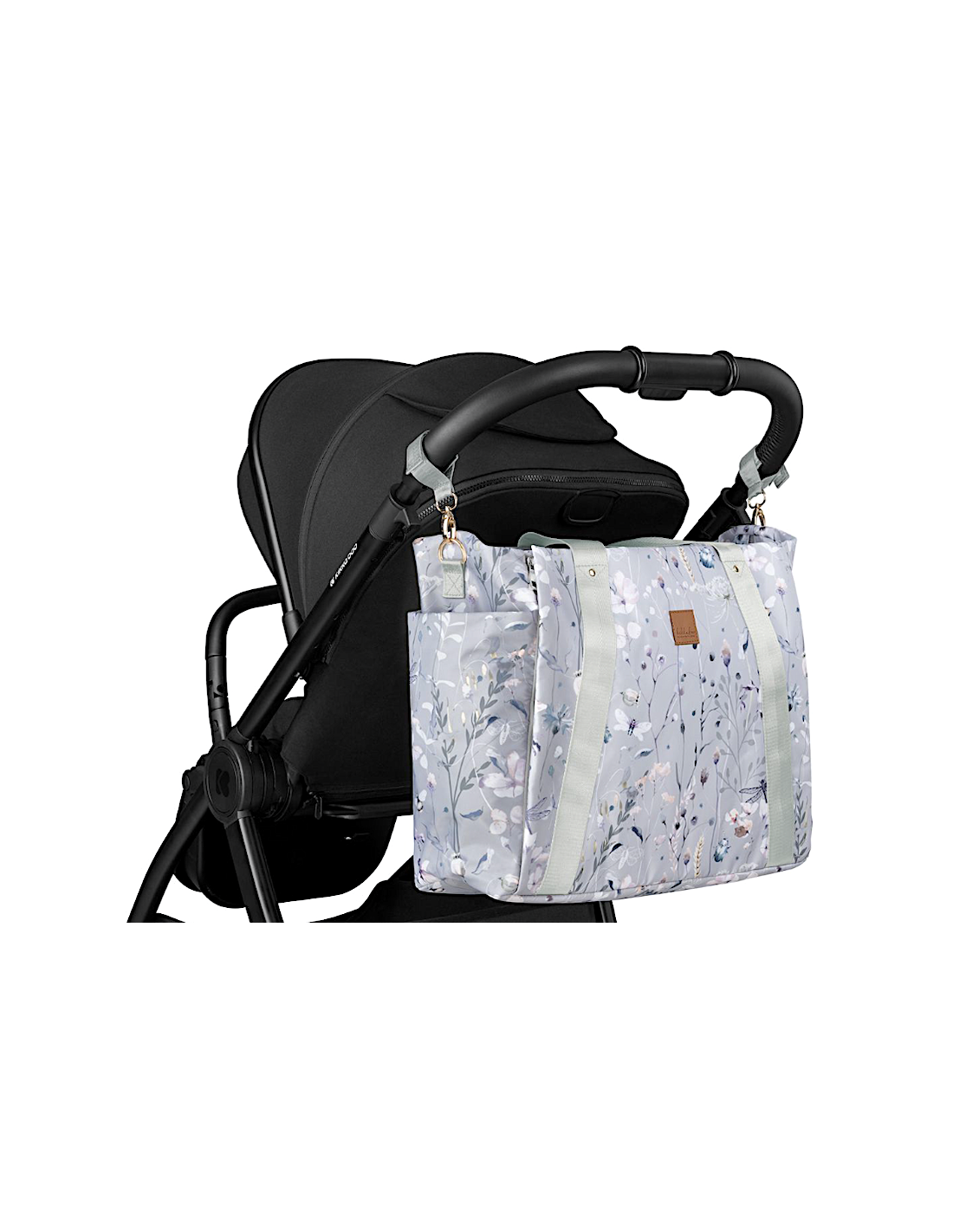 Florence Dreamy Fields Grey – Borsa mamma elegante e completa | shopincasa.it