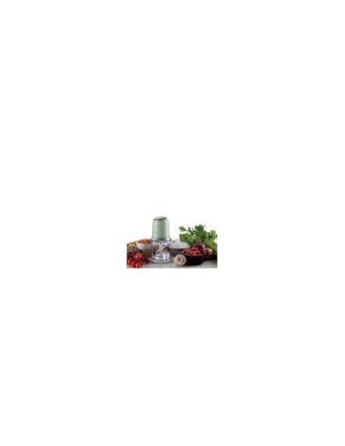 FRULLATORI E TRITATUTTO: vendita online Tritatutto Ariete Vintage Verde – 400W, 2 velocità, 4 lame inox, tazza 600ml, tritagh...