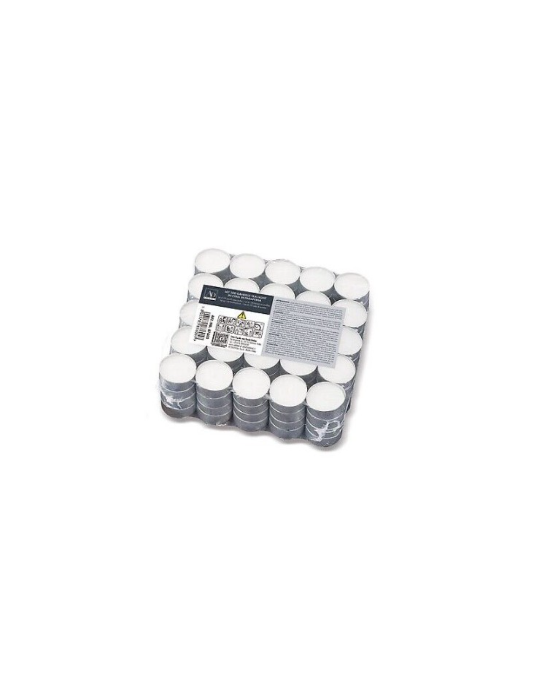 CONF 100 CANDELE 87605 TEALIGHT 3,6CM BIANCHI su Shop in Casa