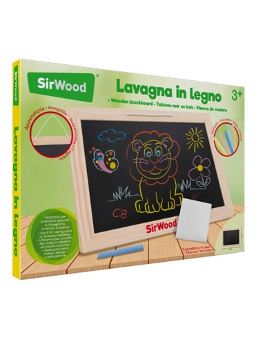 Lavagna in legno per bambini 34x24 cm | shopincasa.it