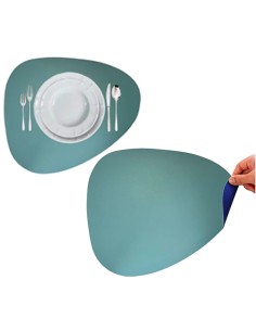 TOVAGLIETTA 956314 SIMILPELLE BLU/TIFFANY 45X37CM