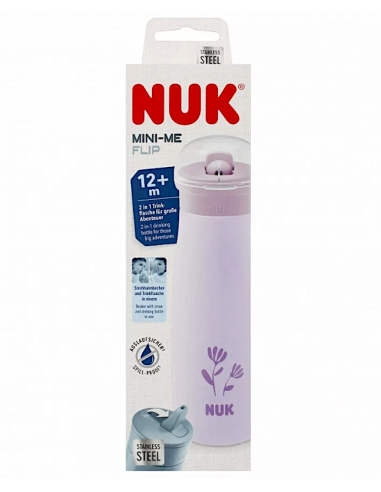 NUK Mini-Me Flip Tazza con Cannuccia 500 ml Lilac Flower – shopincasa.it