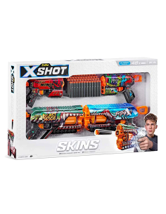 X-SHOT Skins Mix Combo 36568, blaster con 48 freccette per giochi outdoor | Shop in Casa