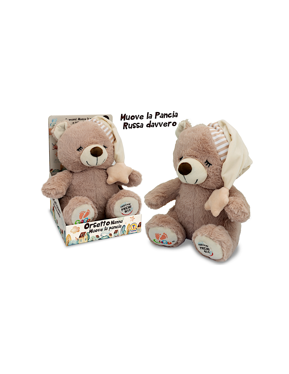 GOGO orsetto ninna nanna 25cm musica movimento | shopincasa.it