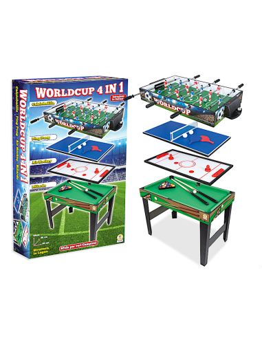 TAVOLO DA GIOCO 96X86X68CM 4IN1 LEGNO