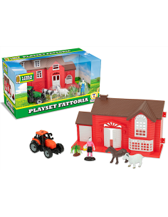 LINEA VERDE PLAYSET FATTORIA CON TRATTORE E ACCESSORI | shopincasa.it