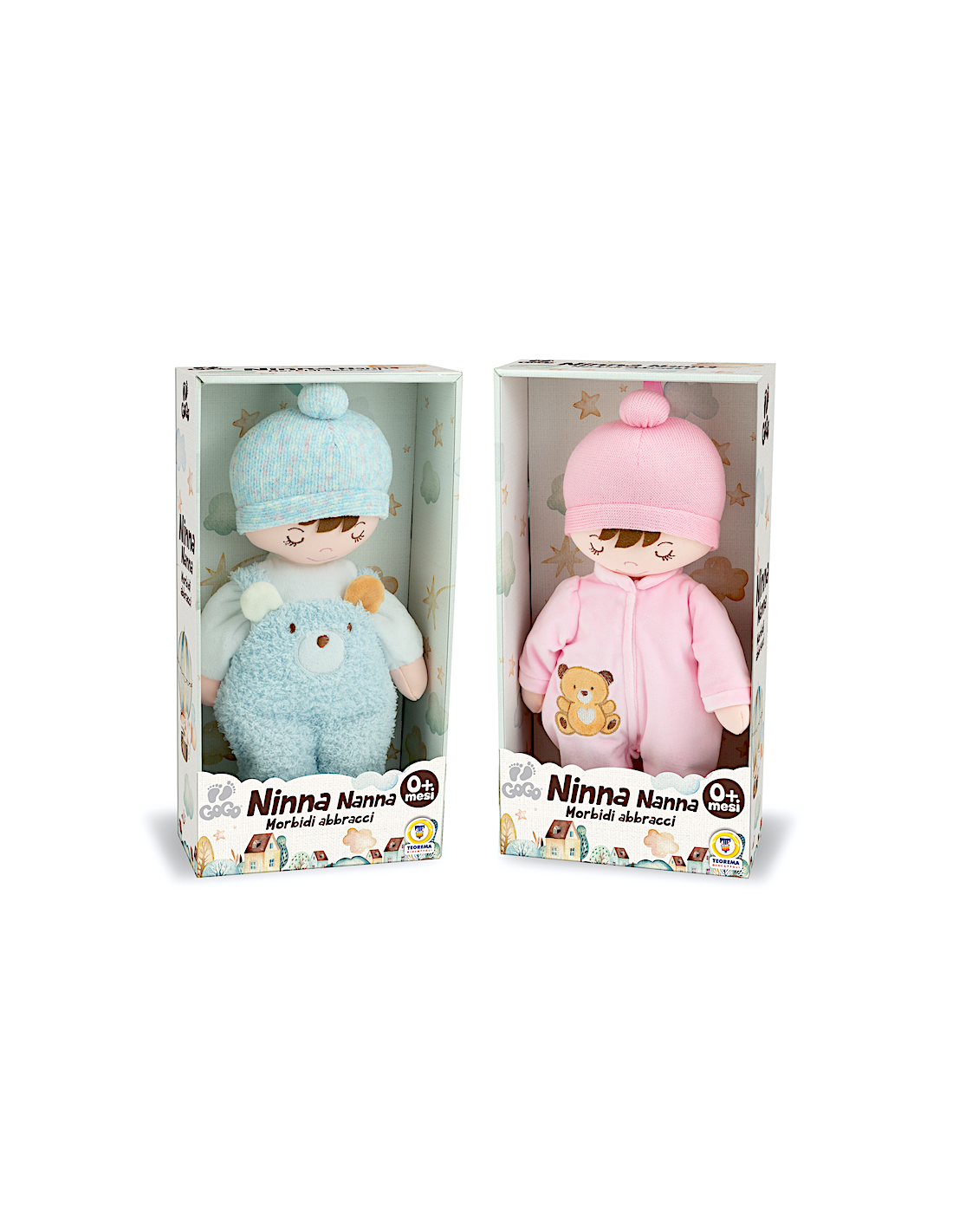 GOGO bambola in pezza 35cm quieek sound | shopincasa.it