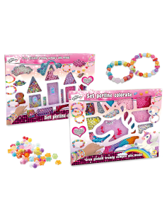 Miss Signorina set perline unicorno castello 2 modelli | shopincasa.it
