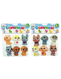 GOGO - CONF 6PZ CANI GOMMOSI ASSORTITO