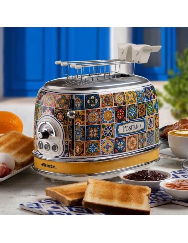 PIASTRE - TOSTAPANE - BISTECCHIERE: vendita online Ariete, Tostapane Positano, 810W, 2 fette, defrost, espulsione automatica,...