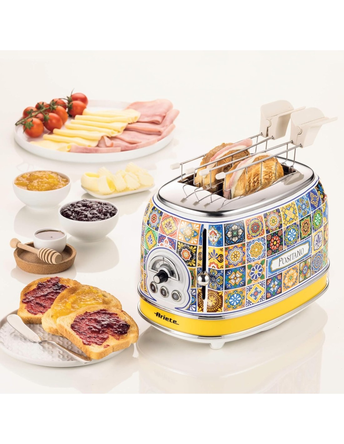 PIASTRE - TOSTAPANE - BISTECCHIERE: vendita online Ariete, Tostapane Positano, 810W, 2 fette, defrost, espulsione automatica,...