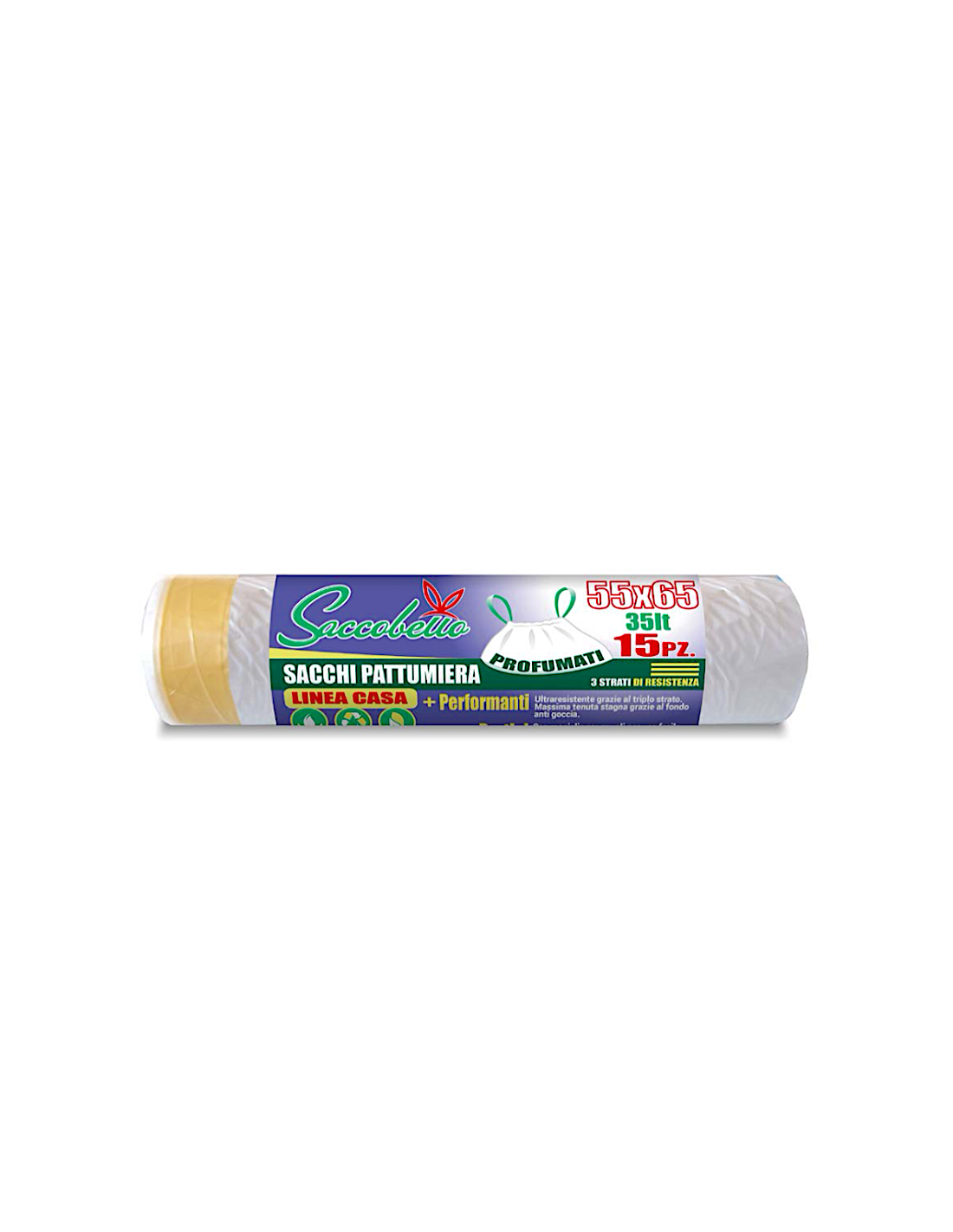 CONF 15 SACCHI PATT NEUTRO 35LT 55X65 PROFUMATI