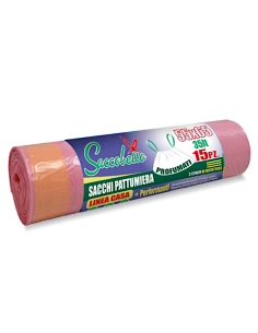 CONF 15 SACCHI PATT ROSA 35LT 55X65 PROFUMATI