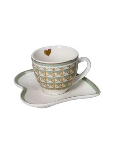 TAZZINA CAFFE CON PIATTINO DIAMANTINO