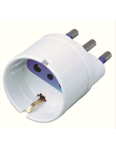 ADATTATORE SCHUKO E259 16A BIANCO