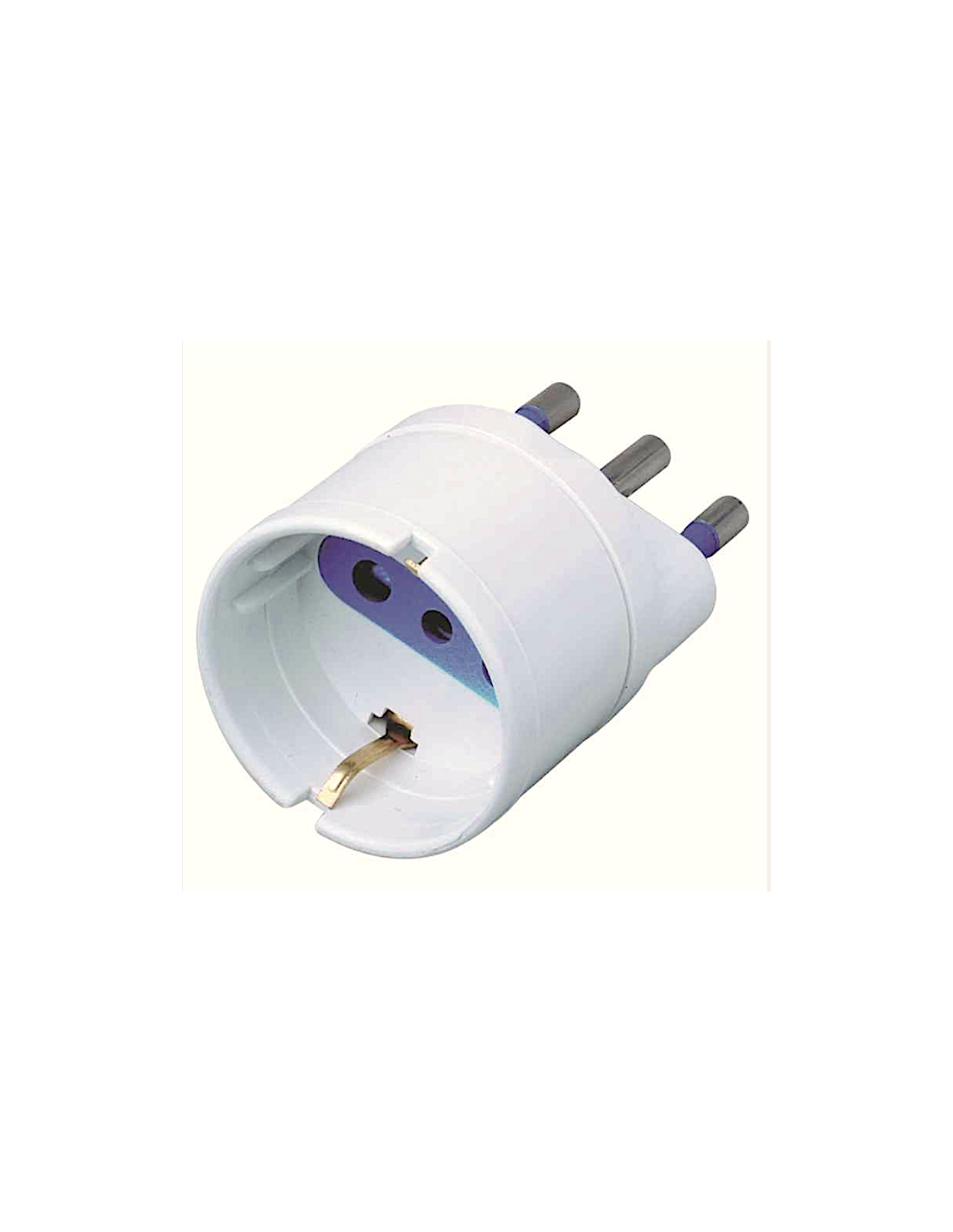 ADATTATORE SCHUKO E259 16A BIANCO