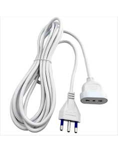 PROLUNGA SPINA 5MT 16A BIPASSO BIANCO