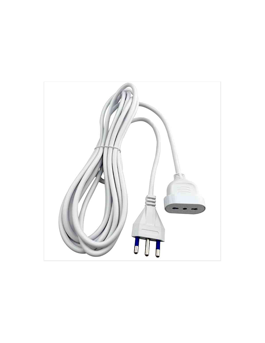 PROLUNGA SPINA 5MT 16A BIPASSO BIANCO