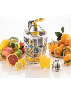SPREMIAGRUMI: vendita online Ariete 413 Spremiagrumi Elettrico con Leva, Stile Positano, 2 Coni in acciaio inox, beccuccio sa...