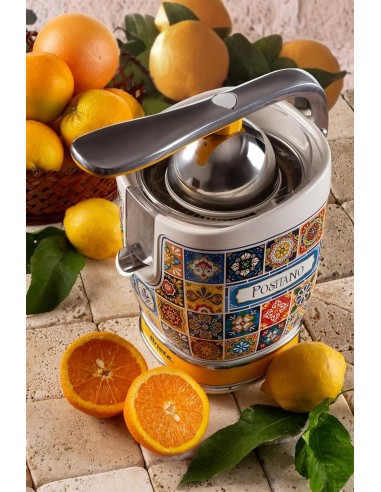 SPREMIAGRUMI: vendita online Ariete 413 Spremiagrumi Elettrico con Leva, Stile Positano, 2 Coni in acciaio inox, beccuccio sa...
