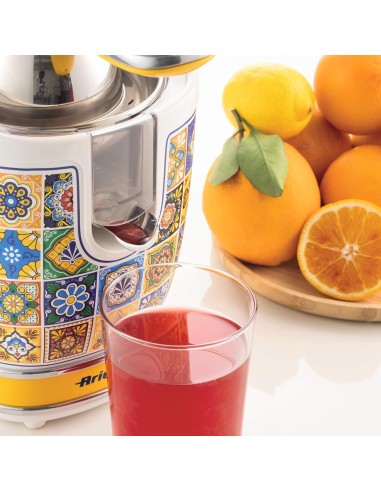 SPREMIAGRUMI: vendita online Ariete 413 Spremiagrumi Elettrico con Leva, Stile Positano, 2 Coni in acciaio inox, beccuccio sa...