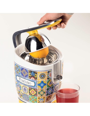 SPREMIAGRUMI: vendita online Ariete 413 Spremiagrumi Elettrico con Leva, Stile Positano, 2 Coni in acciaio inox, beccuccio sa...