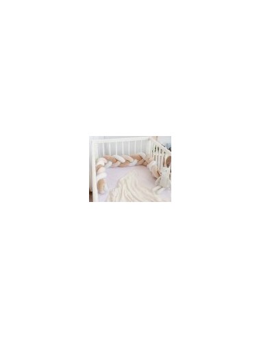 Treccia protettiva culla e lettino beige 1,50 m | shopincasa.it