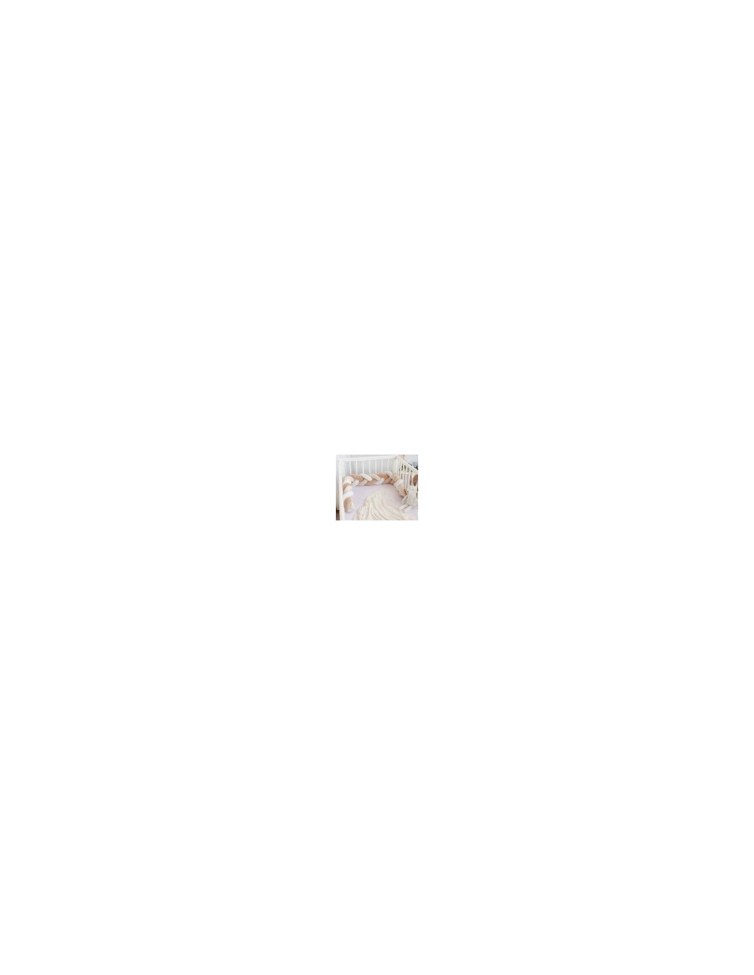 Treccia protettiva culla e lettino beige 1,50 m | shopincasa.it