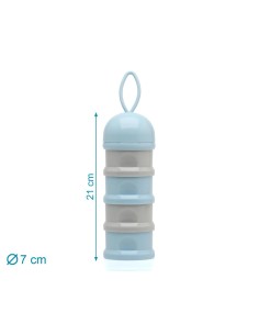 Dosatore latte in polvere Kiokids azzurro e grigio | shopincasa.it