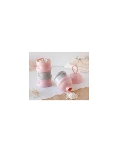 Dosatore latte in polvere rosa e grigio Kiokids | shopincasa.it
