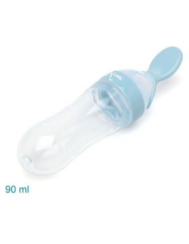 Cucchiaio dosatore Kiokids 90 ml silicone azzurro | shopincasa.it