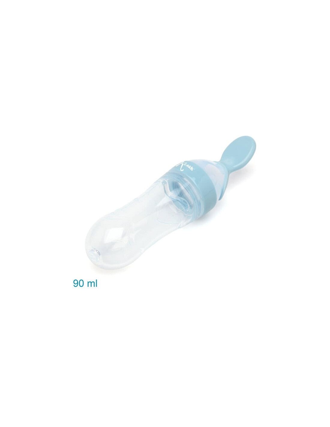 Cucchiaio dosatore Kiokids 90 ml silicone azzurro | shopincasa.it