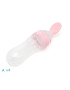 Cucchiaio dosatore pappa rosa Kiokids 90 ml silicone | shopincasa.it