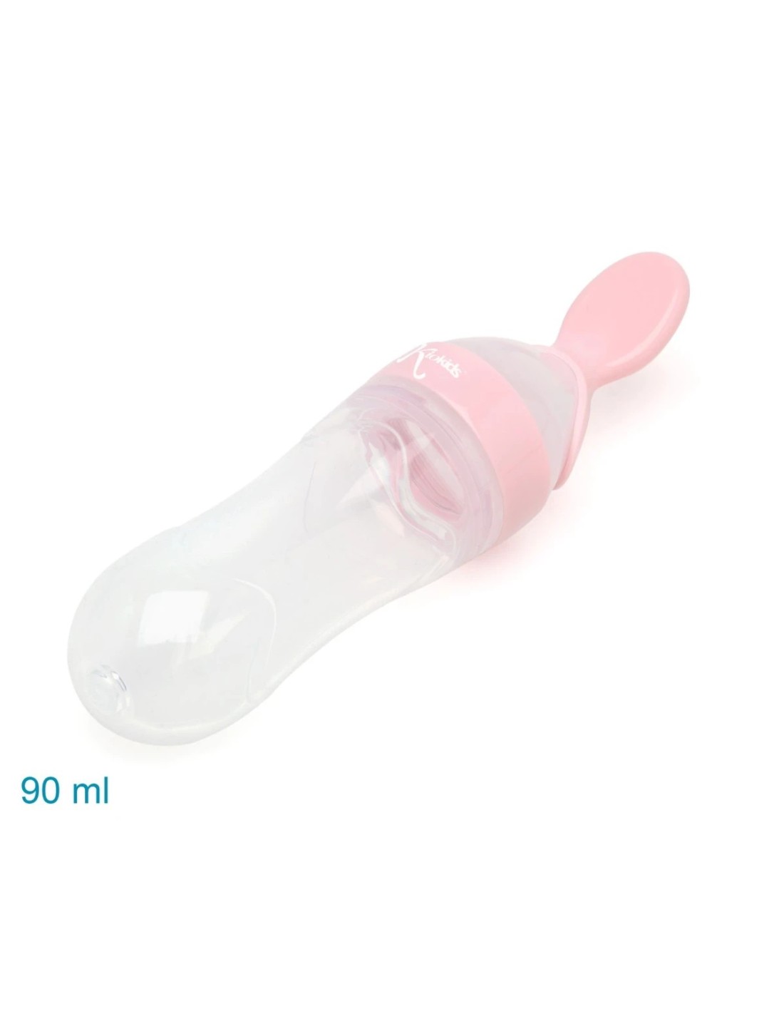 Cucchiaio dosatore pappa rosa Kiokids 90 ml silicone | shopincasa.it