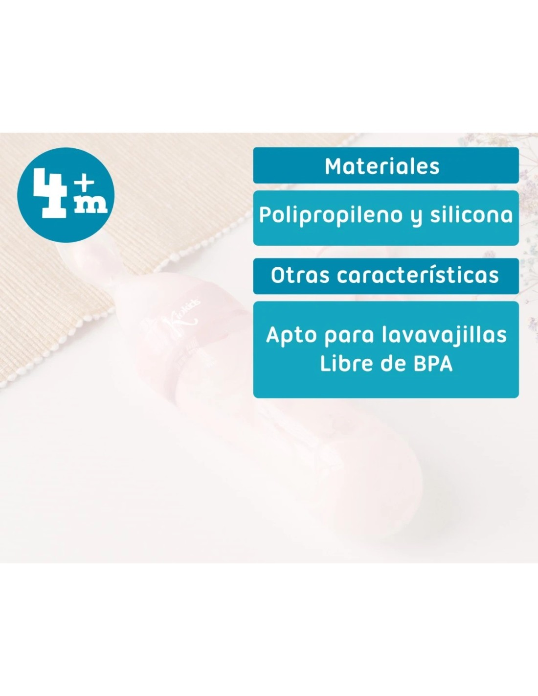 Cucchiaio dosatore pappa rosa Kiokids 90 ml silicone | shopincasa.it