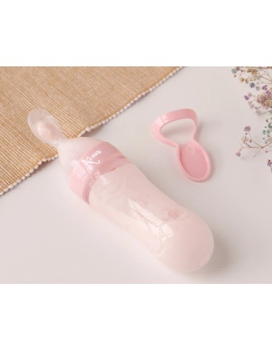 Cucchiaio dosatore pappa rosa Kiokids 90 ml silicone | shopincasa.it