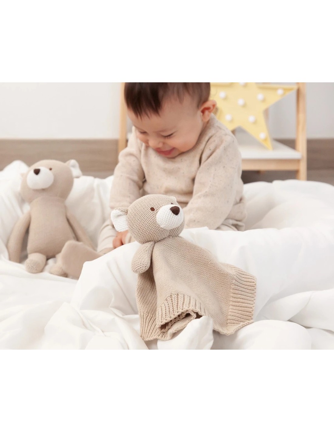 Doudou orsacchiotto in cotone – eco e sicuro da 0 mesi | shopincasa.it
