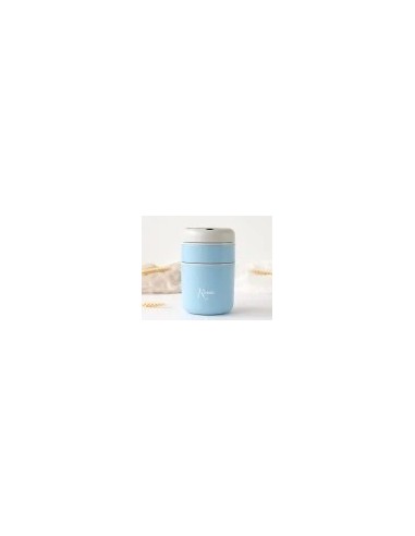 Thermos blu 710 ml acciaio inox con cucchiaio | shopincasa.it