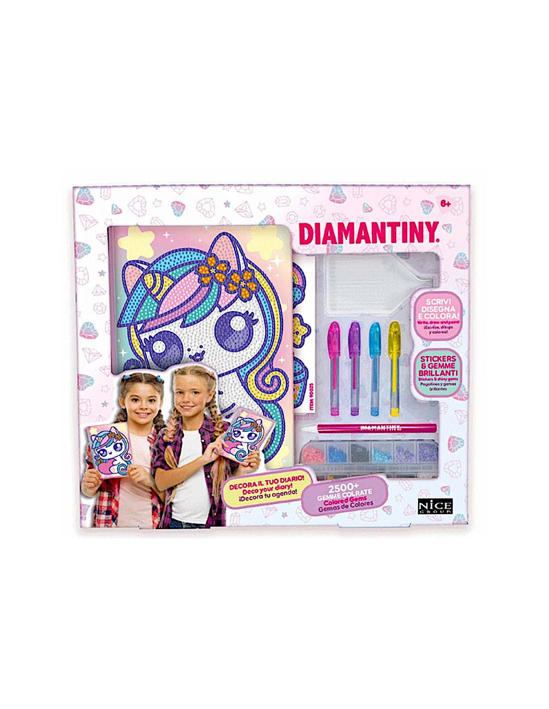 GIOCHI GIRL: vendita online Diamantiny Diario Kawaii, diario segreto, diario bambina, kawaii, gemme 3D, creatività, regalo ba...