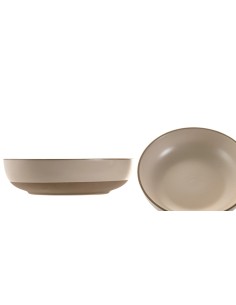 PIATTO FONDO PC219730 GRES 20CM BEIGE
