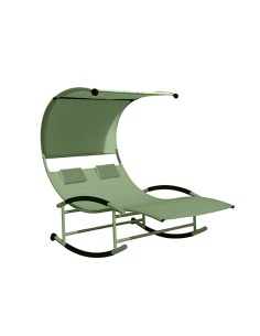 LOUNGE BED MATRIMONIALE 200X140X178 TEXTILENE VERDE