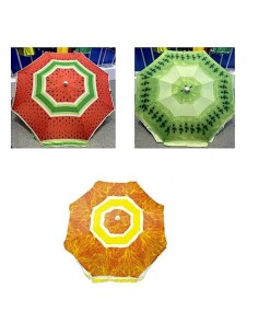 OMBRELLONE FRUITS 200 MULTIRIGHE (base non inclusa)