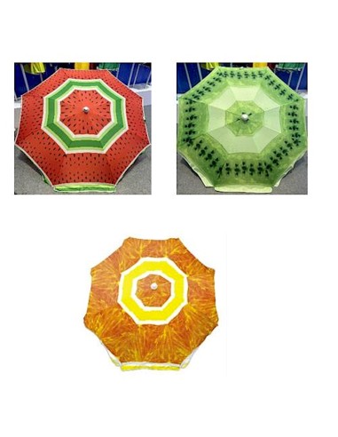 OMBRELLONE FRUITS 200 MULTIRIGHE (base non inclusa)