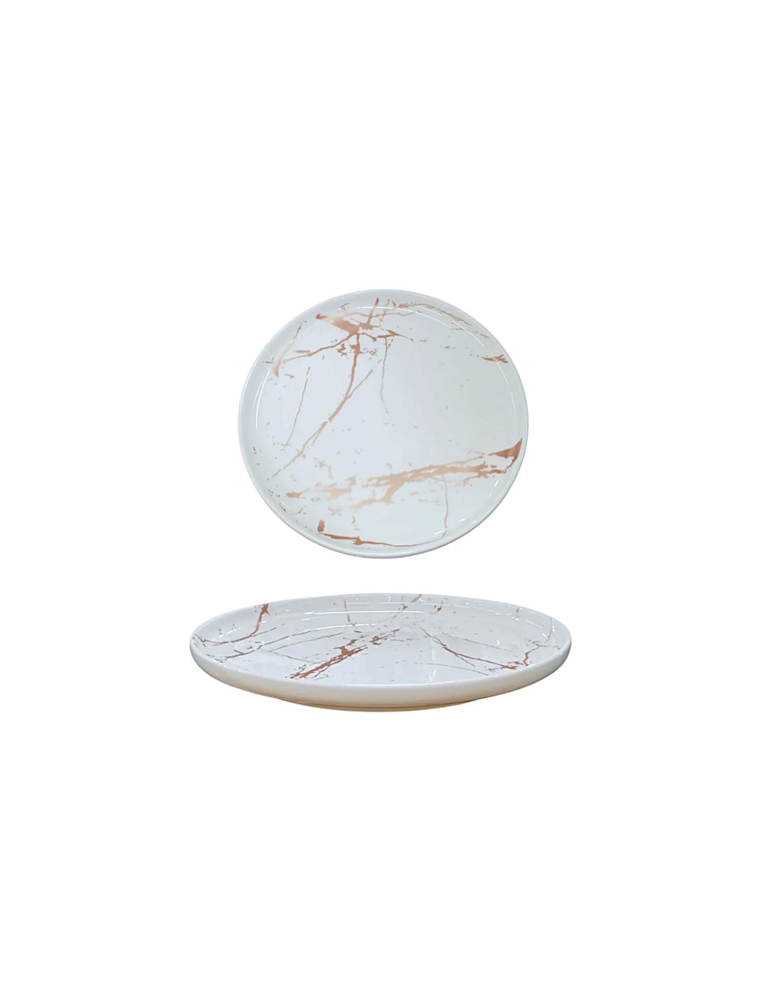 MARBLE BIANCO PIATTO PIANO 27CM